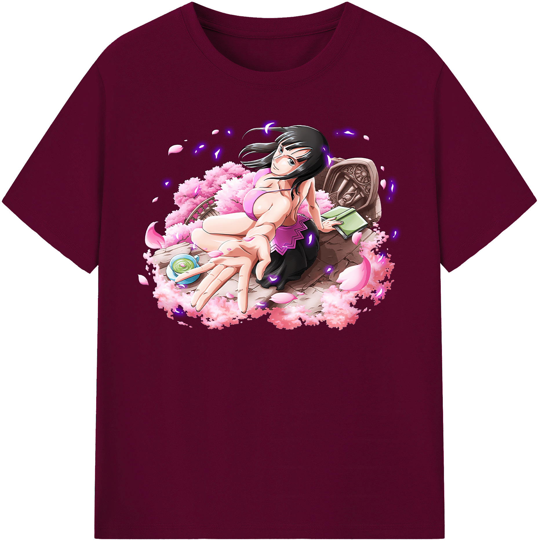 ワンピース ニコ・ロビン ONE PIECE Nico Robin レディースカジュアルプリントTシャツ（綿100％）